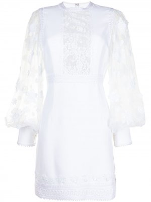 Платье мини с кружевным узором Andrew Gn. Цвет: белый