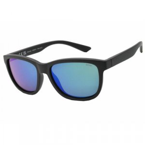 Солнцезащитные очки K2202, черный, голубой Invu. Цвет: черный/голубой