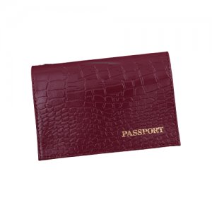 Обложка для паспорта , красный, коричневый Россия. Цвет: коричневый/красный