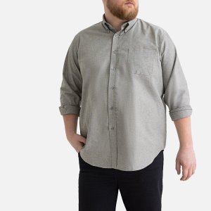 Рубашка LaRedoute. Цвет: серый