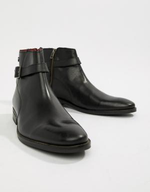 Черные ботинки челси с пряжкой Fern-Черный Base London