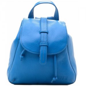 Рюкзак , голубой, натуральная кожа. Duffy. Цвет: синий