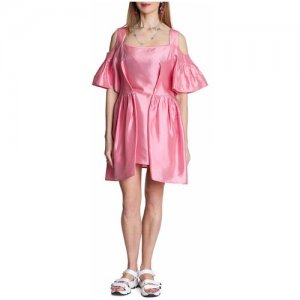 Платье-цветок розовое мини, 46-48 Iya Yots. Цвет: розовый