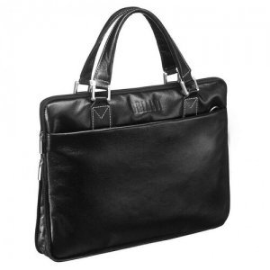 Деловая сумка SLIM-формата Ostin (Остин) black BRIALDI. Цвет: черный