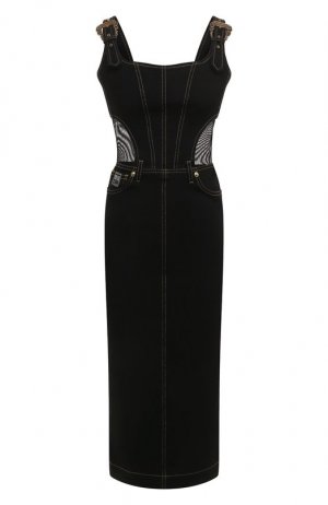 Джинсовое платье Versace Jeans Couture. Цвет: чёрный