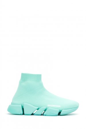 Мятные кроссовки Speed 2.0 Balenciaga. Цвет: зеленый