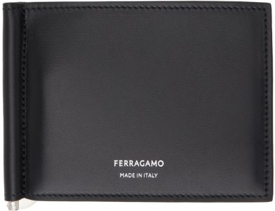 Черный кошелек с зажимом Ferragamo