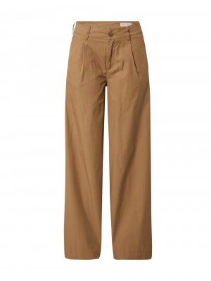 Широкие брюки со складками спереди S.Oliver, коричневый s.Oliver