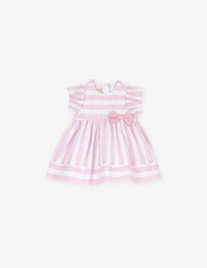 Хлопковое платье с короткими рукавами , розовый Chicco