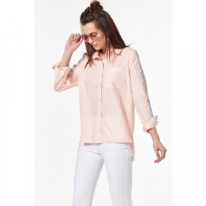 Рубашка, размер 42, розовый FLY. Цвет: розовый/персиковый