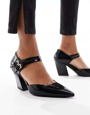 Черные туфли на остроконечном каблуке в стиле вестерн & Other Stories
