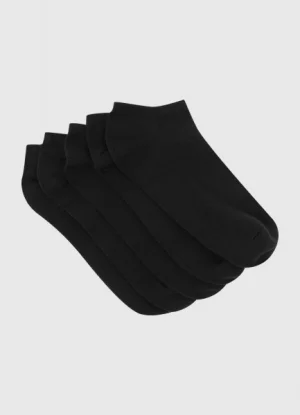 Базовые носки-сникерсы, 5 пар, Черный O`Stin. Цвет: черный