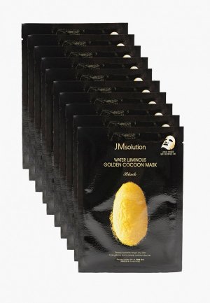 Набор масок для лица JMsolution с протеинами кокона золотого шелкопряда, 10 шт х 45 мл.. Цвет: белый