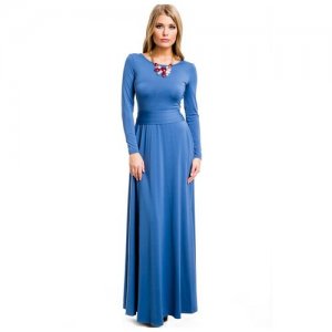 Платье , размер 44, синий MONDIGO. Цвет: синий