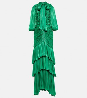 Многоуровневое платье COSTARELLOS, зеленый Costarellos
