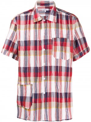 Клетчатая рубашка с короткими рукавами Engineered Garments. Цвет: красный