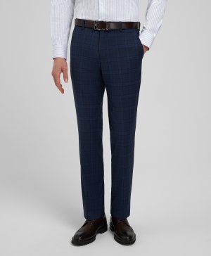 Костюмные брюки TR1-0222-N BLUE HENDERSON. Цвет: голубой
