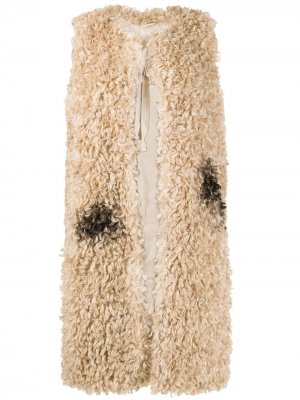 Фактурное пальто Evita Bellerose. Цвет: нейтральные цвета