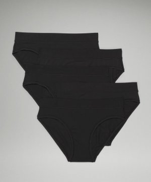 Комплект нижнего белья бикини со средней посадкой UnderEase 5 шт. , черный Lululemon
