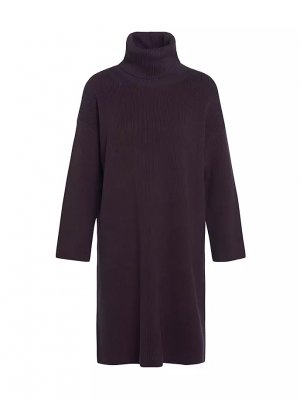 Платье-свитер из смесового хлопка с воротником-воронкой , цвет coffee bean Barbour