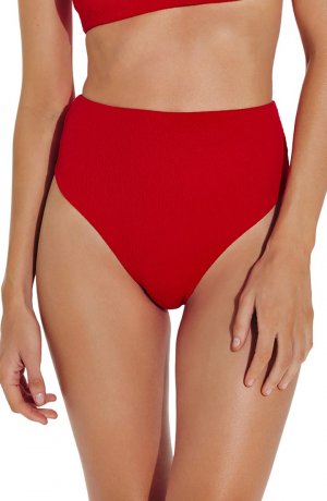 Горячие плавки бикини с высокой талией Firenze Bela VIX SWIMWEAR, красный Swimwear