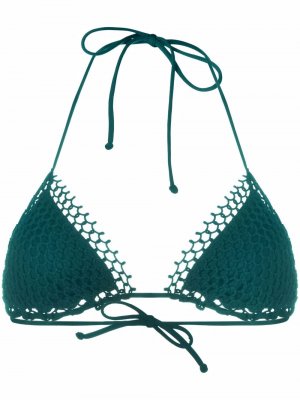 Mesh-detail bikini top La Perla. Цвет: зеленый
