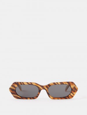 Солнцезащитные очки tiger в шестиугольной оправе из ацетата , черный Celine Eyewear