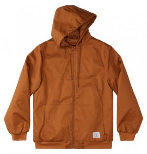 Мужская утепленная куртка с капюшоном Rowdy DC Shoes. Цвет: sudan brown - solid