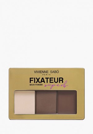 Набор для макияжа бровей Vivienne Sabo Fixateur Superb тон 02. Цвет: коричневый