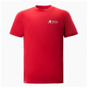 Футболка President Спорт.Хоккей, XL, красный, 100% хлопок, кул.гладь 150 г/м2 Dreammart. Цвет: красный