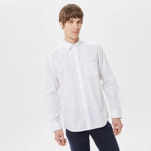 Рубашки Мужская рубашка Regular Fit Lacoste. Цвет: белый