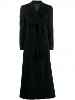 Длинное пальто 1993-го года Jean Paul Gaultier Pre-Owned. Цвет: черный