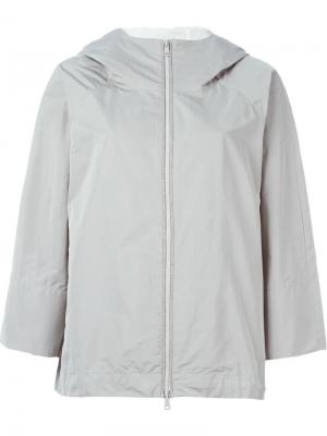 Куртка-ветровка с капюшоном Brunello Cucinelli. Цвет: серый