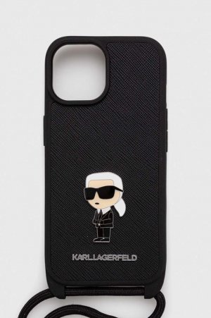 Чехол для телефона iPhone 15 6.1 , черный Karl Lagerfeld