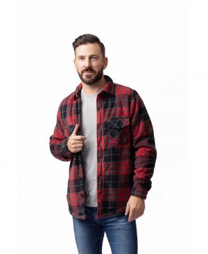 Мужская куртка-рубашка в клетку с длинными рукавами Jax , мультиколор Heat Holders