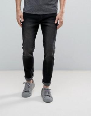 Черные джинсы скинни Systvm. Цвет: черный