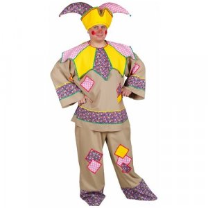 Карнавальный костюм взрослый Скоморох Гришка (16333) 56 Elite CLASSIC. Цвет: бежевый