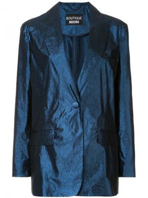 Костюмный пиджак Boutique Moschino. Цвет: синий