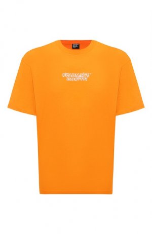 Хлопковая футболка Pharmacy Industry. Цвет: оранжевый