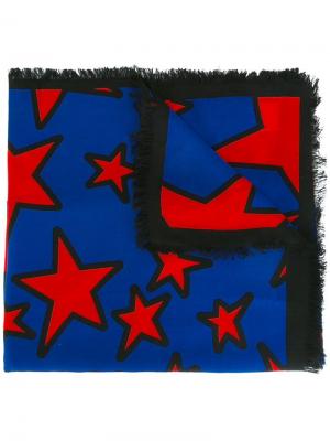 Star print scarf Marc Jacobs. Цвет: синий