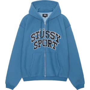 Толстовка Sport Zip, темно-синий Stussy