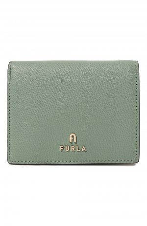 Кожаное портмоне Furla. Цвет: зелёный