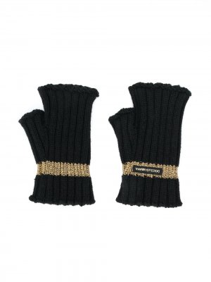 Перчатки-митенки Dolce & Gabbana Kids. Цвет: черный
