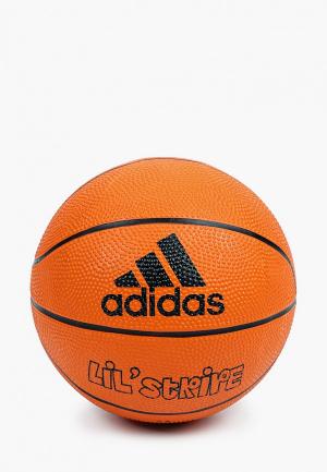Мяч баскетбольный adidas LIL STRIPE MINI. Цвет: оранжевый