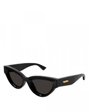 Солнцезащитные очки Edgy «кошачий глаз», 53 мм , цвет Black Bottega Veneta