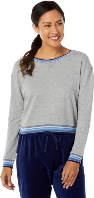 Пуловер с контрастной полосой Sundown Jada из махрового хлопка и модала , цвет Heather Charcoal Splendid