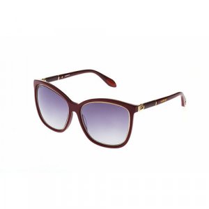 Солнцезащитные очки, с защитой от УФ, для женщин, красный Baldinini. Цвет: коричневый/серый/вишневый