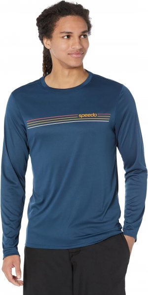 Рубашка для плавания с длинными рукавами и графическим рисунком , цвет Moonlit Ocean Speedo