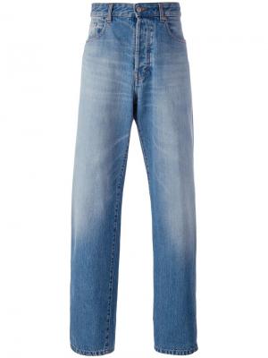 Широкие джинсы Ami Alexandre Mattiussi. Цвет: синий