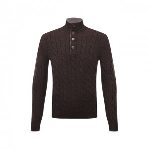 Кашемировый свитер Andrea Campagna. Цвет: коричневый